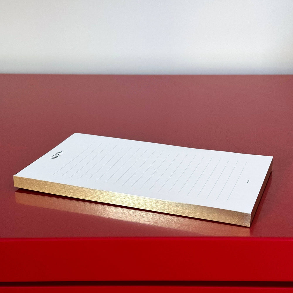 
                      
                        Wms&Co. - "Next" Note Pad with Gold Edges
                      
                    