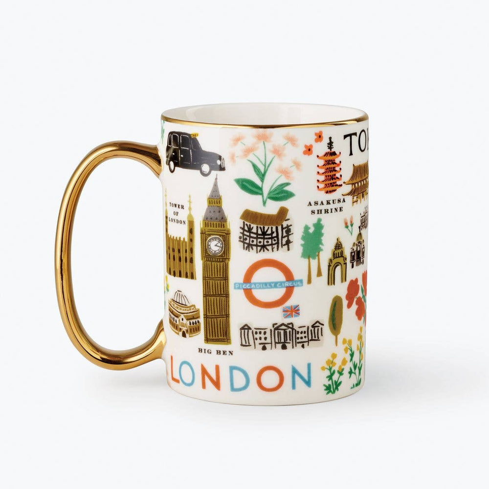 Bon Voyage Porcelain Mug by Rifle Paper Co.