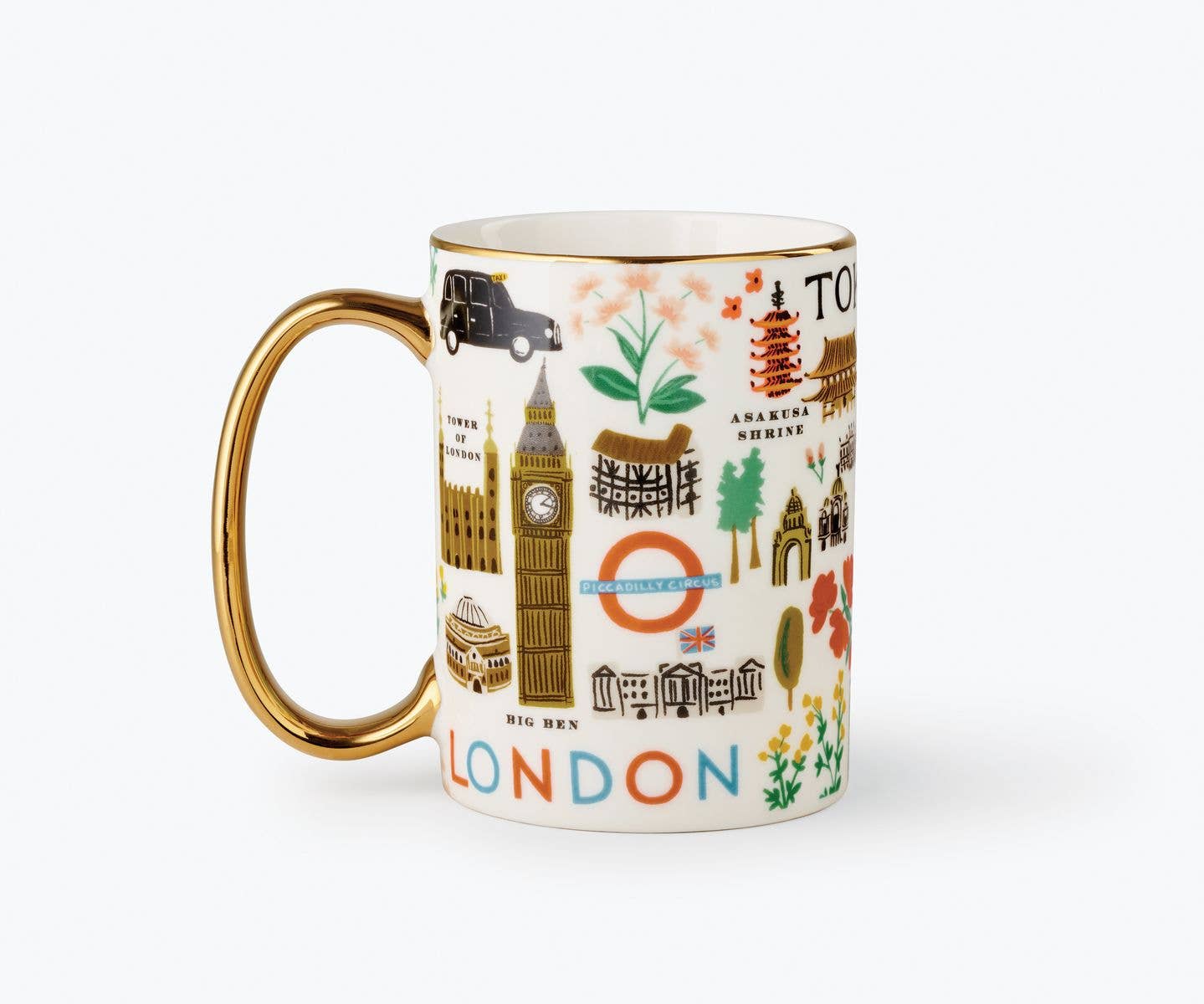 Bon Voyage Porcelain Mug by Rifle Paper Co.