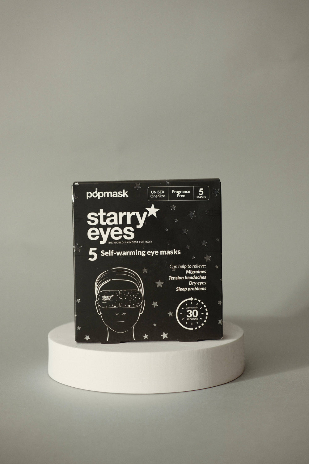 Popmask London - Starry Eyes Fragrance-free Self-warming Sleep Masks (5 Pack)