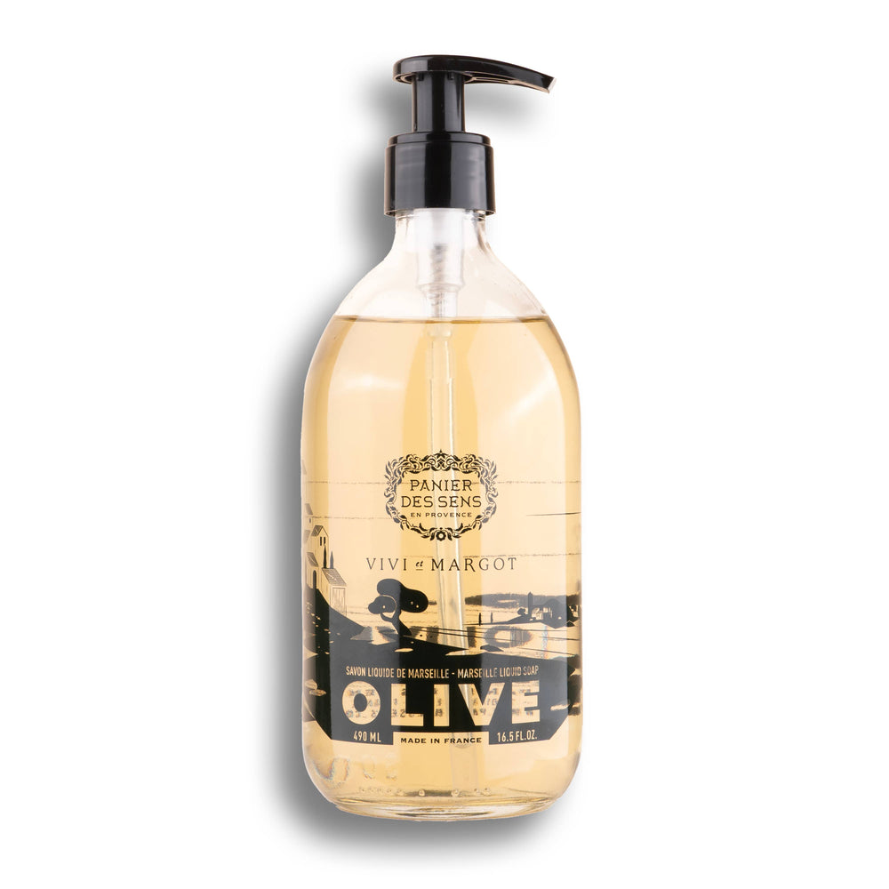 Olive Liquid Marseille Soap - Limited Edition Panier des Sens X Charlotte Reiss