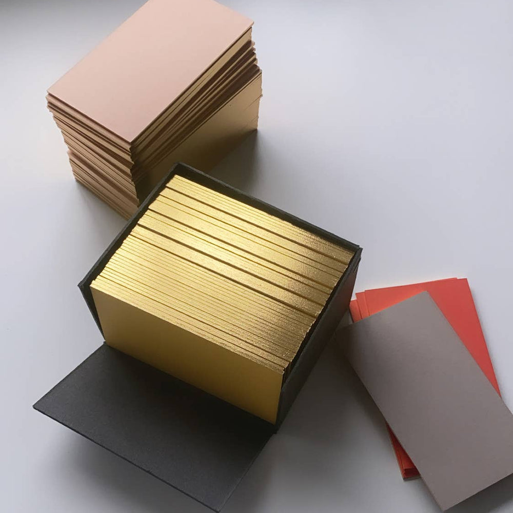 
                      
                        Wms&Co. - Blush Business/Place Cards with Gold edging
                      
                    